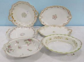 Collection of Painted China Serving Platters
