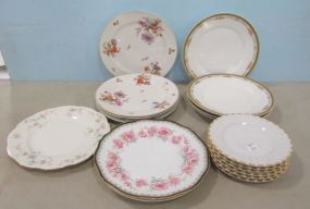Seventeen Porcelain China Plates
