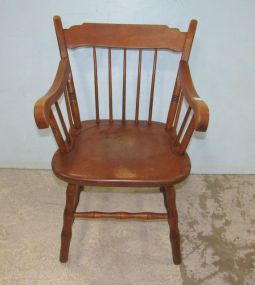 Beals Primitive Style Spindle Arm Chair