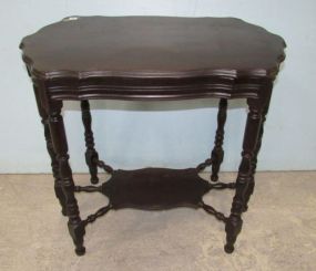 Vintage Dark Stained Parlor Table