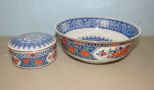 Tiffany & Co. Imari Style Bowl and Covered Jar