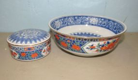 Tiffany & Co. Imari Style Bowl and Covered Jar