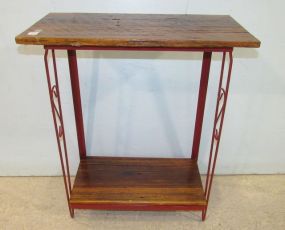 Old Wood Two Tier Stand