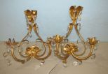 Metal Gold Tone Wall Sconces