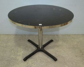 Round Black Ice Cream Table