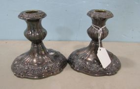 Pair of Poole Silver Co. #431 Candlesticks