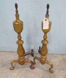 Pair of Brass Andirons