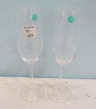 Two Tiffany Co. Wine Glasses