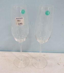 Two Tiffany Co. Wine Glasses