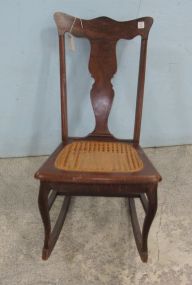 Mahogany Cane Bottom Rocker