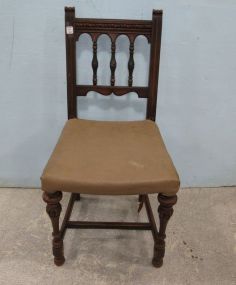 Depression Era Carved Side Chair