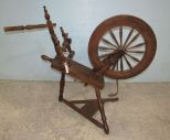 Vintage Wood Spinning Wheel