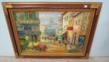 Framed Giclee European Village