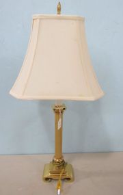 Brass Column Design Table Lamp