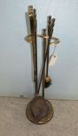 Brass Fireplace Tool Set