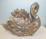 Large Resin Swan Planter