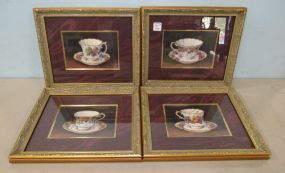 Four Barbara Mock Tea Cup Prints