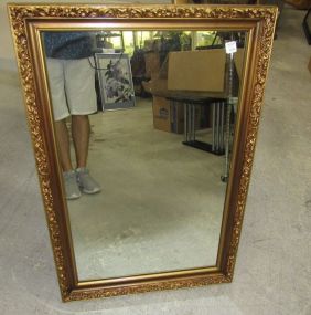 Modern Gold Painted Framed Mirror