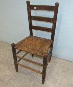 Ladder Back Woven Seat Chair