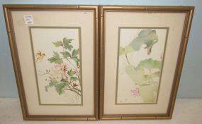 Pair of Bamboo Style Framed Prints