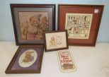 Four Framed Needleworks