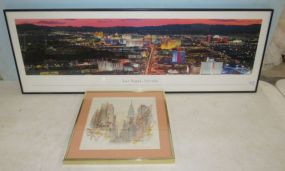 Signed Print of City, and Las Vegas City View Print