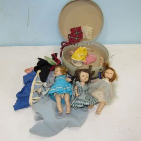 Three Collectible Dolls with Clothes