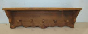 Wood Coat Wall Rack