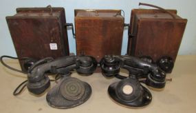 Five Vintage Telephones