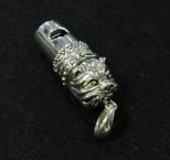 Sterling Bulldog Whistle Pendant