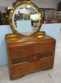 Art Deco Waterfall 1930s Dresser