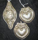 Three Sterling Pendant Ornaments