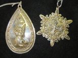Two Sterling Pendant Ornaments