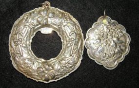 Two Sterling Ornaments