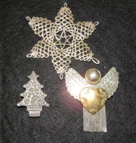 Three Sterling Pendants/Pins