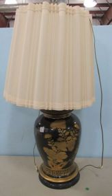 Large Porcelain Hand Painted Table Lamp