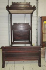 Antique Eastlake Half Tester Bed