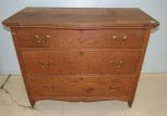 Vintage Oak Three Drawer Chest