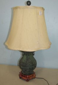Metal Asian Temple Style Table Lamp