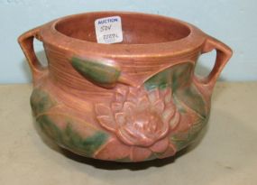Roseville Pottery Water Lily Brown Jardiniere
