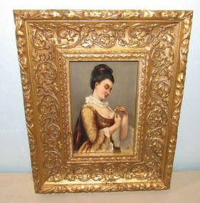 Painting of Victorian Lady