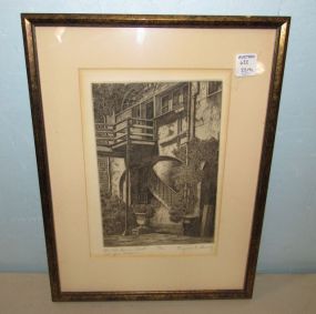 The Claiborne Court Old New Orleans Print