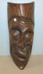 Wood Carved Tribal Decor Mask