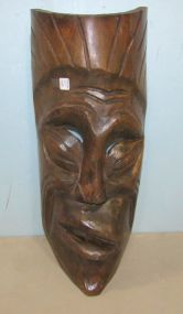 Wood Carved Tribal Decor Mask