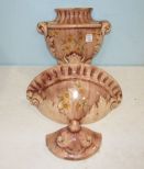 Hand Painted Porcelain Italian Lavabo