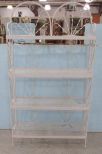 White Wrought Iron Display Shelf