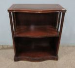 Vintage Leather Top Mahogany Book Shelf