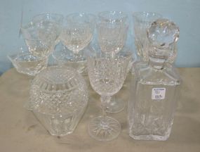 Fifteen Clear Glass Pieces