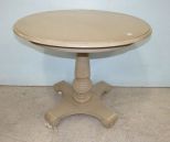 Ethan Allen Round Painted Pedestal Table