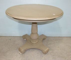 Ethan Allen Round Painted Pedestal Table